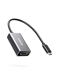 Anker - Adaptador USB C a HDMI, tubo USB C portátil de aluminio, compatible con 4 K 60 Hz, para MacBook Pro 2018 2017 2016, iPad Pro 2018, Chromebook, XPS, Galaxy S10 S9 S8, y más (gris espacio)