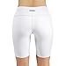 ODODOS Power Flex Yoga Short Tummy Control Workout Running Athletic Non See-Through Yoga Shorts with Hidden Pocket,White,Smallthumb 3