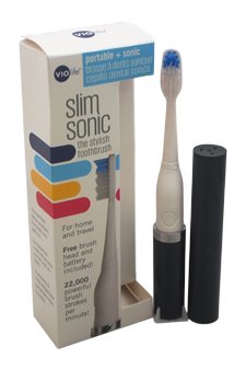 Violife style slim sonic electric travel toothbrush, bl…