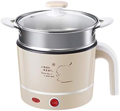 Pot Portable Cooker Electric Pot Kettle Multifunctional Mini For Cooking Soup Porridge And Steamed Food1.2L （UK Plug） (Size : S)