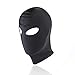 ATHX Mens and Womens Breathable Spandex Costume Hood Mask Balaclavas (Black Open Eyes)