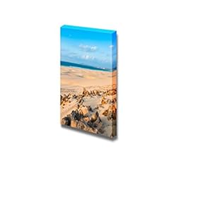 Canvas Prints Wall Art - Beautiful Scenery/Landscape Sand Dunes in The Desert | Modern Wall Decor/Home Decoration Stretched Gallery Canvas Wrap Giclee Print & Ready to Hang - 18" x 12"