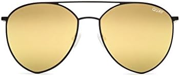Quay x Jasmine Indio Mirrored Sunglasses (Black, Gold Mirror)