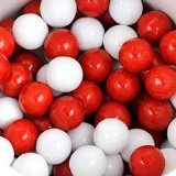 Sweetworks Red and White Sixlets 1 lb Bag