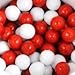 Sweetworks Red and White Sixlets 1 lb Bag