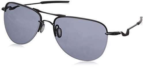 Oakley Men's Tailpin OO4086-09 Aviator Sunglasses, Satin Black, 61 mm