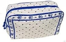 Toselli - Provence Calissons Large Quilted Cotton Toiletry Bag - Multi Coloured