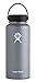 Hydro Flask Water Bottle - Stainless Steel & Vacuum Insulated - Wide Mouth with Leak Proof Flex Cap - 18 oz, Graphite