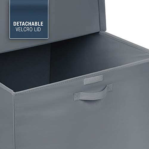 Sorbus Square Toy Chest with FlipTop Lid, Kids Collapsible Storage for