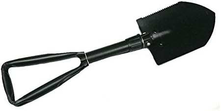 Hongshida Folding Shovel Outdoor Emergency Shovel Multifunctional Rescue Shovel Camping Shovel(Black)