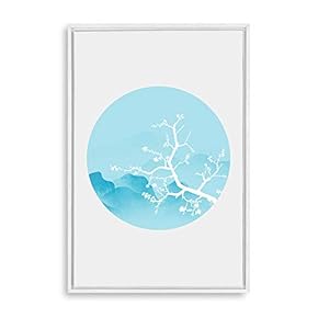 signwin Framed Canvas Wall Art Circular Pattern Canvas...