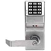 Alarm Lock DL410026D 4100 Series Push Button Digital Keypad Door Lock with Privacy Function Sc1 Keyway Satin Chrome, 1" x 1" x 1"