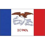 Iowa US State Flag: 3x5 foot poly