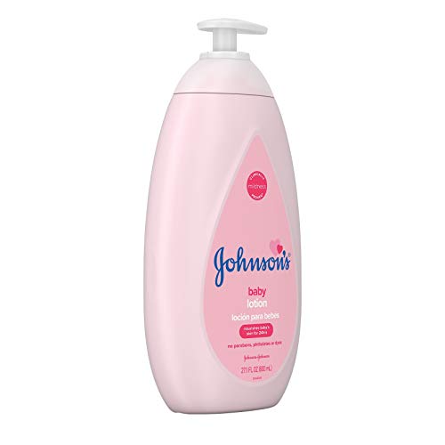 JOHNSON’S MOISTURIZING BABY LOTION WITH COCONUT OIL, HYPOALLERGENIC AND DERMATOLOGIST-TESTED, 27.1 FL. OZ