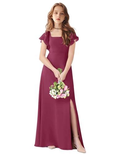 TAISHAN Junior Bridesmaid Dress for Wedding Ruffle