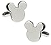 Disney Mickey Mouse Silhouette Silver Tone Cufflinks + Gift Box