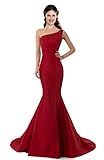 Color E Dress DESIGN Brief Elegant Mermaid One-Shoulder Evening Dress Blue