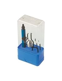 NOGA SP1007 4 in 1 Deburring Set Incluye: (1) RB Mango. (1) Junta Tórica Hoja. (1) rd16.5 rotodrive Avellane. (1) rde18 externo rotodrive Avellane. (1) hilo Cleaner Blade. (1) cada uno de S100 & S150 Blades.