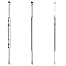 3 Pieces Stainless Steel Ear Pick with Storage Box Silver-JUNING