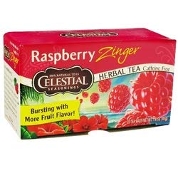 CELESTIAL SEASONINGS HERB TEA RASPBERRY ZINGER 20 BAG