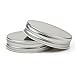 Tebery 50 Pack Regular Mouth Mason Jar Lids, Airtight Canning Jar Lid Leak, Proof and Secure (Silver)