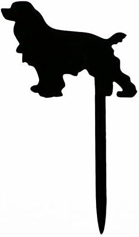 Ecape Reusable Cupcake Toppers Picks Lovely Collie Cupcake Decoration Adroable Dog Cupcake Toppers 8 Pcs a Set Black - Rough Collie
