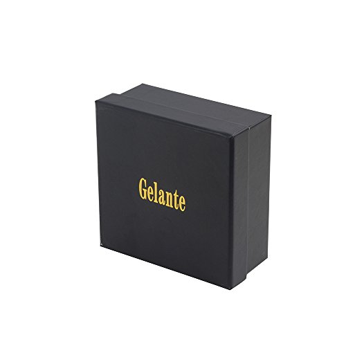 Gelante Men's Classic Dress Leather Belt G2064-Black-L (38-40)