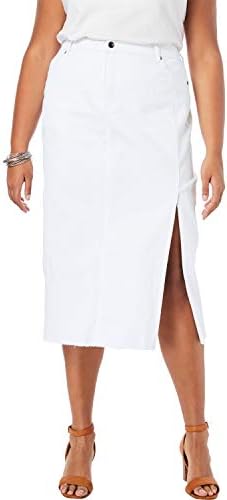 roamans denim skirts