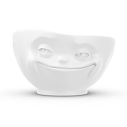 Tassen Bowl, Grinning, glazed white 16.9 oz/500ml