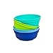 Re-Play Made in USA 12 Oz. Reusable Plastic Bowls, Pack of 4 Without Lid - Dishwasher and Microwave Safe Bowls for Snacks and Everyday Dining - Toddler Bowl Set 5.75