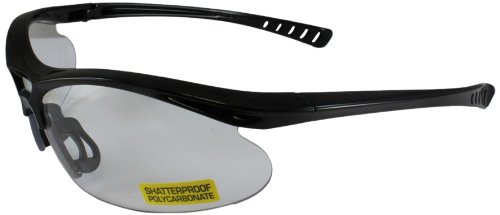 Global Vision Safety Shop Glasses (Black Frame/Clear Lens)