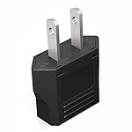 US-Plug-Adapter-European-to-USA-Adapter-Unidapt-Small-European-to-American-Outlet-Plug-Adapter-EU-to-US-Adapter-Universal-Input-EuropeAsia-to-USACanada-Travel-Power-Plug-Adapter-1-Pack-Black