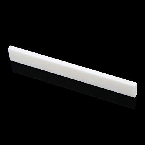 Musiclily Guitar Bone Saddle Blank for Martin Acoustic and Classical Guitar,80x3x10mm (2 Pieces)