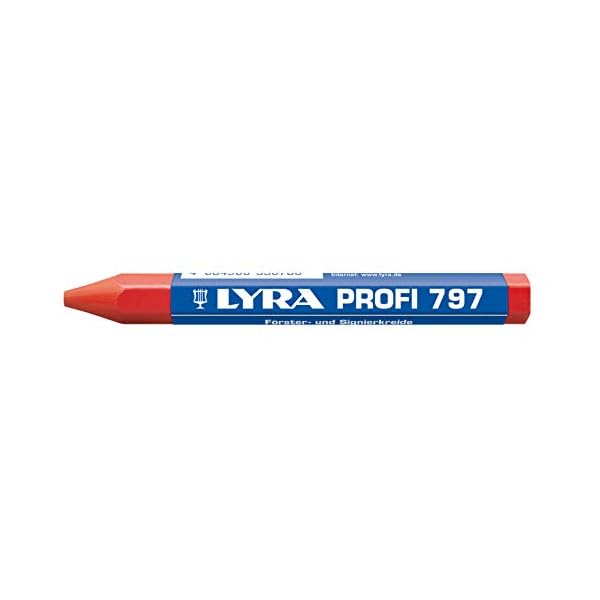 Lyra 4870017 Waldkreide, Signierkreide fÃ¼r HolzoberflÃ¤chen, nass und trocken, Kreidestabilisator auf Ãlbasis, 1er Pack, Rot