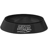 Storm Bowling Ball Cup/Stand/Ball Holder (Black) | Mount for Bowling Balls &amp; Accessories | Compatible with Brunswick, Storm, Hammer &amp; More | Ring Shaped Display