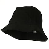 Big Size Trimmed Fisher Bucket Hat - Black (For Big Head)