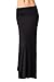 82 Days Women'S Rayon Span Regular To Plus Basic Maxi Skirt - Solid