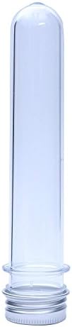HNBGY Chic Clear Plastic Test Tubes with Screw Caps(100ml,Pack of 10)