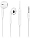 Headphones,4Pack Stereo Earphones,Earbuds with Mic and Remote Control for for Apple iPhone iPad iPod Galaxy and More Android Smartphones Compatible with 3.5 mm Headphone(White)