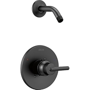 Delta Faucet Trinsic 14 Series Single-Function Shower Faucet Trim Kit, Matte Black T14459-BLLHD (Shower Head and Valve Sold Separately)