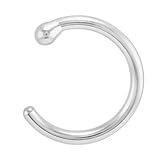 20 Gauge - 14K White Gold Nose Hoop