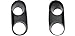 DAT AUTO PARTS Bezel Set Replacement for 94-04 Ford Mustang Cobra Model Fog LAMP Black Two Left Driver Right Passenger Side Pair FO2598107 FO2599107