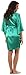 VEAMI Women's Kimono Robe-Emerald-Medium, Short