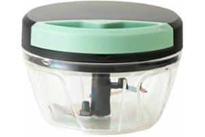 Hivelane Manual Food Processor & Vegetable Chopper – 3-Cup Multifunction Hand Food Chopper with Stainless Steel Blades, BPA-F