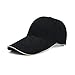 Dealzip Inc® Unisex Adult Cotton Solid Color Extended Brim Fitted Peak Baseball Hat Cap