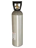 New 20 lb Aluminum CO2 Cylinder with Handle and New CGA320 Valve