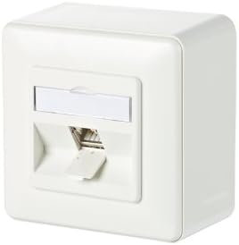 Metz Connect Network Socket Surface-Mounted CAT 6a 1 Port Pure White