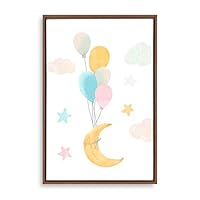 Framed Canvas Wall Art Cartoon Children's Room Canvas Prints Home Artwork Decoration for Living Room,Bedroom - 16x24 inches