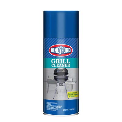 KINGSFORD HEAVY DUTY FOAMING GRILL CLEANER SPRAY, BBQ DEGREASER FOR CHARCOAL & GAS GRILLS, CUTS GREASE, BURNT-ON FOOD & GRIME, EASY SPRAY-ON FOAM FOR GRILL GRATES & SURFACES, AEROSOL CAN, 14.5 OZ