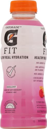 GATORADE FIT CITRUS BERRY ELECTROLYTE BEVERAGE, 16.9 FL OZ BOTTLES, 12 PACK